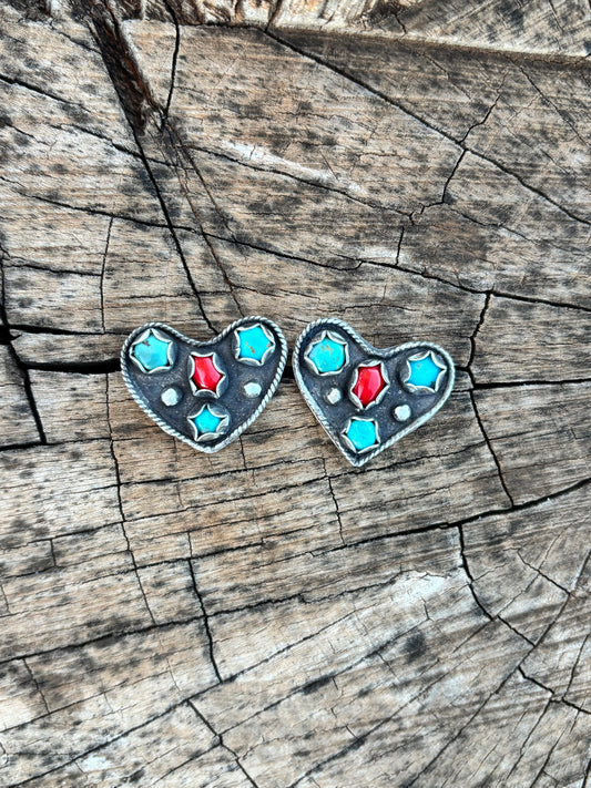 Heart Studs
